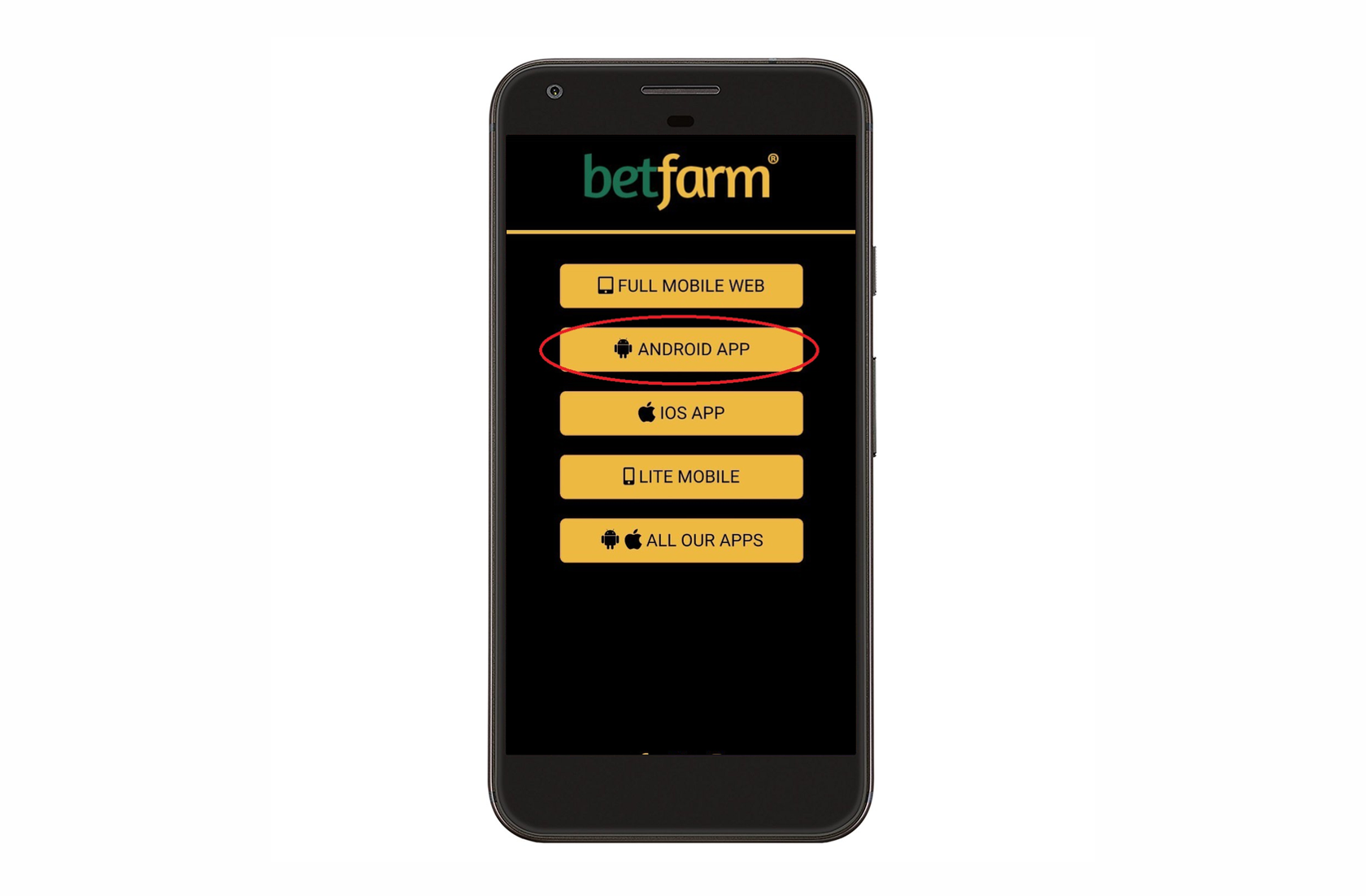 betfarm download android app