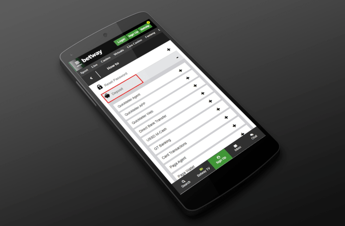  betway mobile deposit