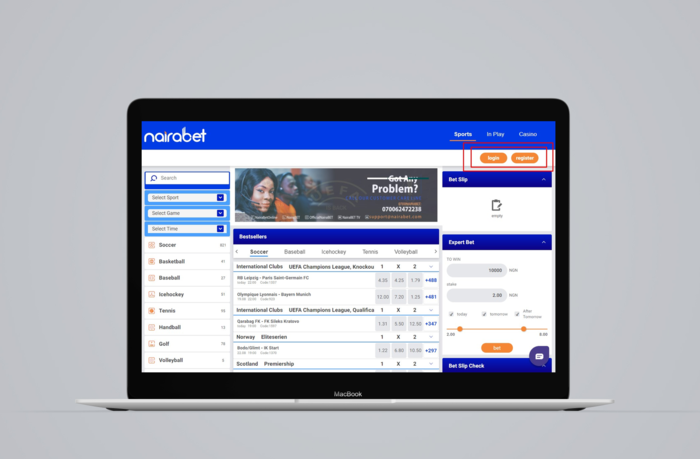  nairabet login and registration