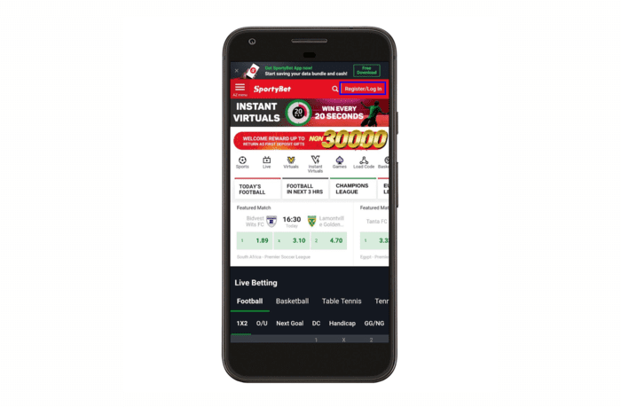  sportybet app registration