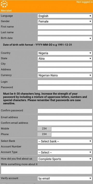  merrybet registration on phone